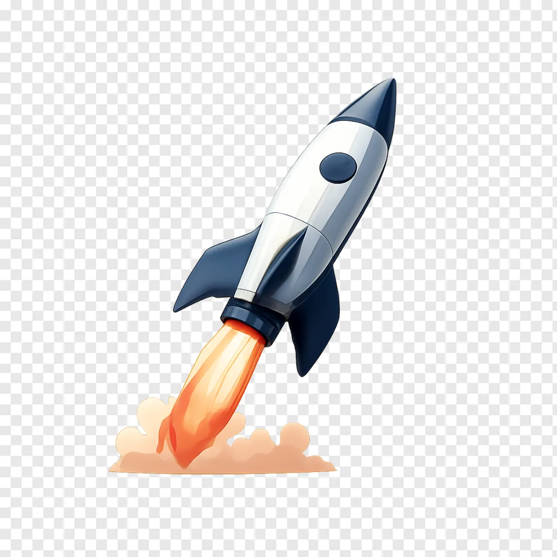 Space Rocket Launch PNG Image For Design