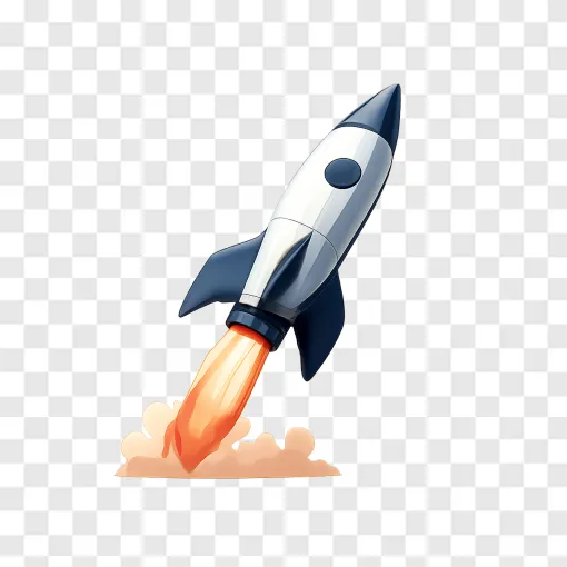 Space Rocket Launch PNG Image For Design