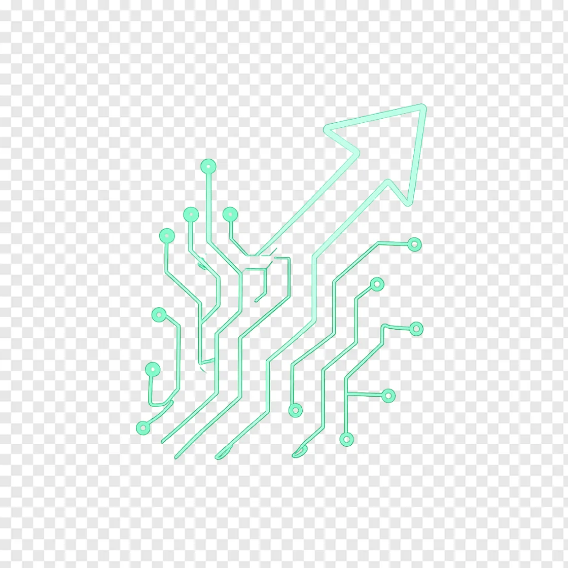 Bullish Stock Market Arrow PNG For Financial Design