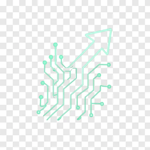 Bullish Stock Market Arrow PNG For Financial Design