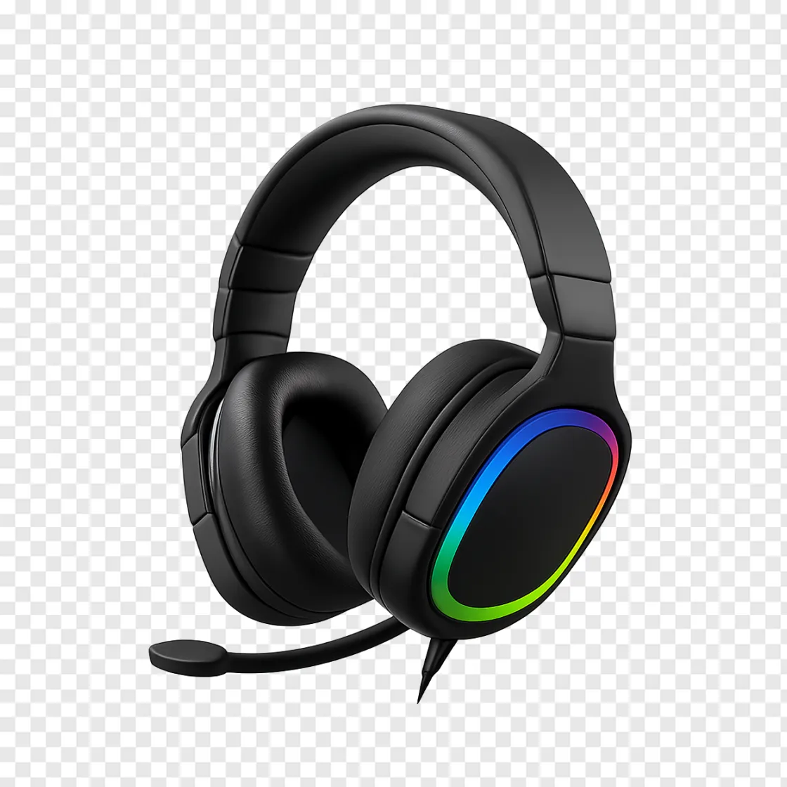 Futuristic Gaming Headset PNG For Streamers