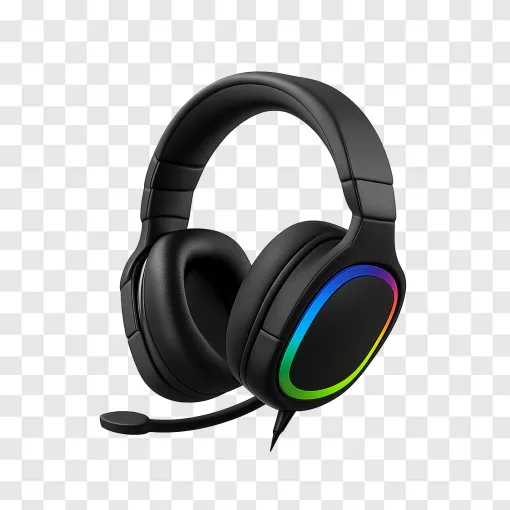 Futuristic Gaming Headset PNG For Streamers