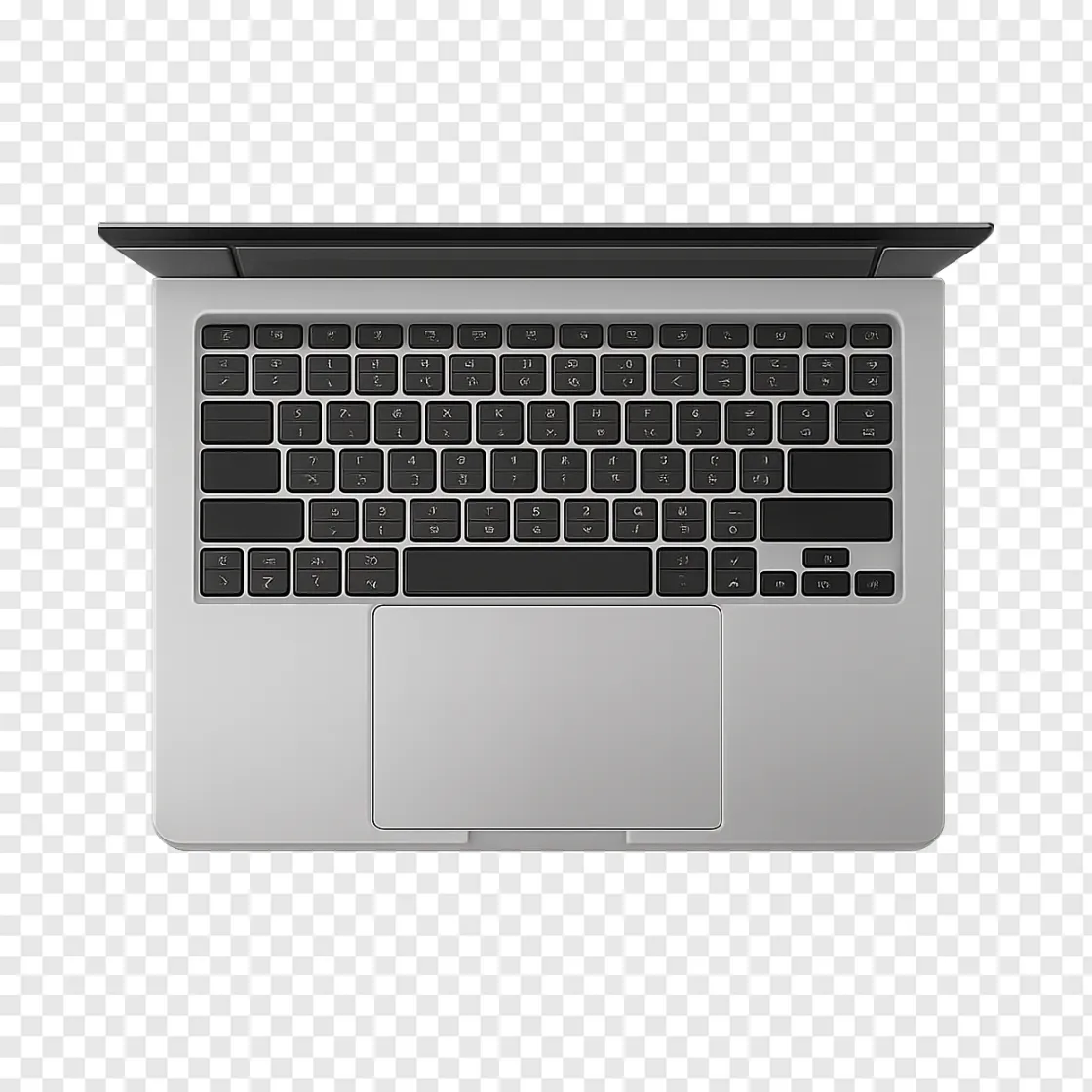 Modern Laptop With Large Trackpad PNG