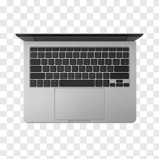 Modern Laptop With Large Trackpad PNG