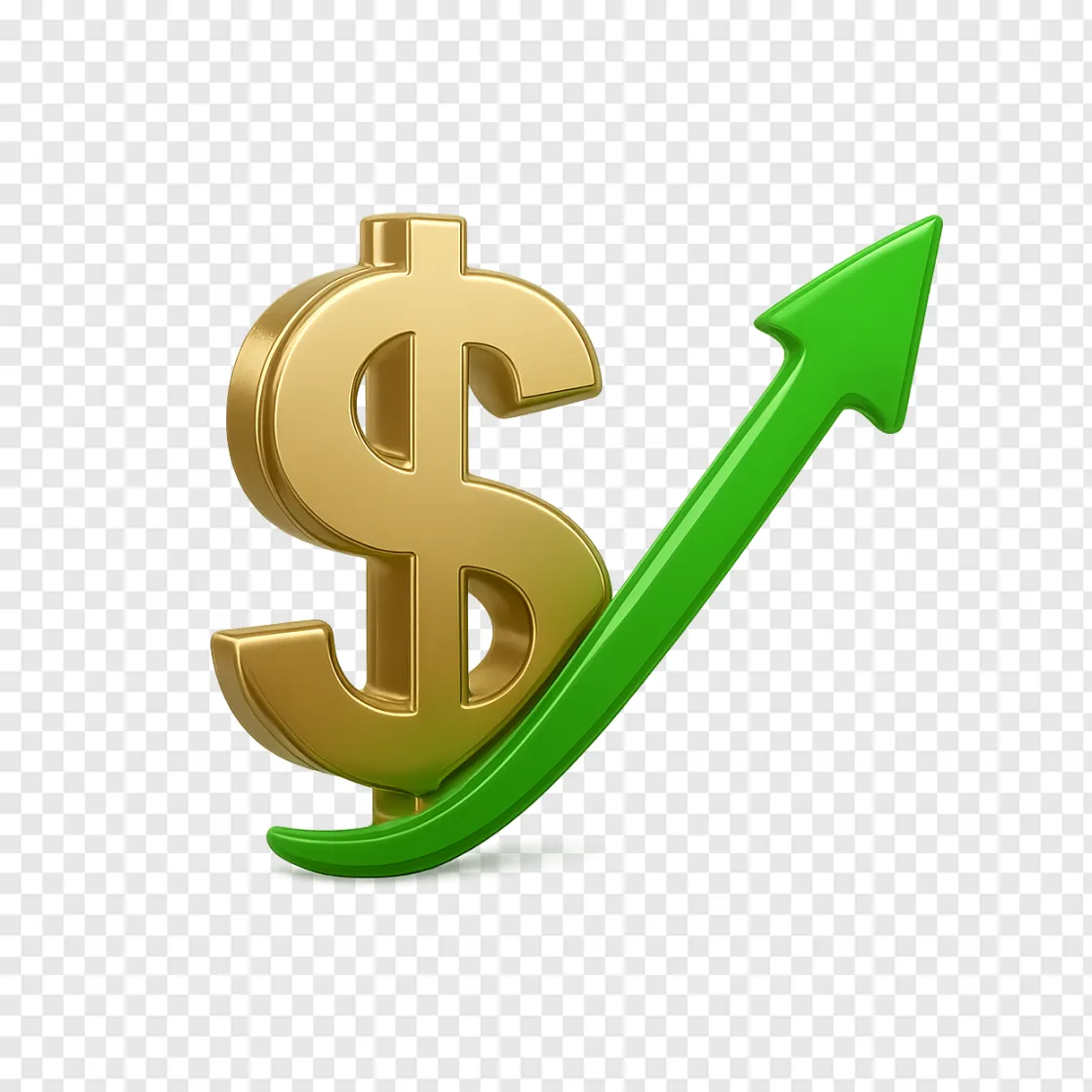 US Dollar And Interest Rate PNG Graphic
