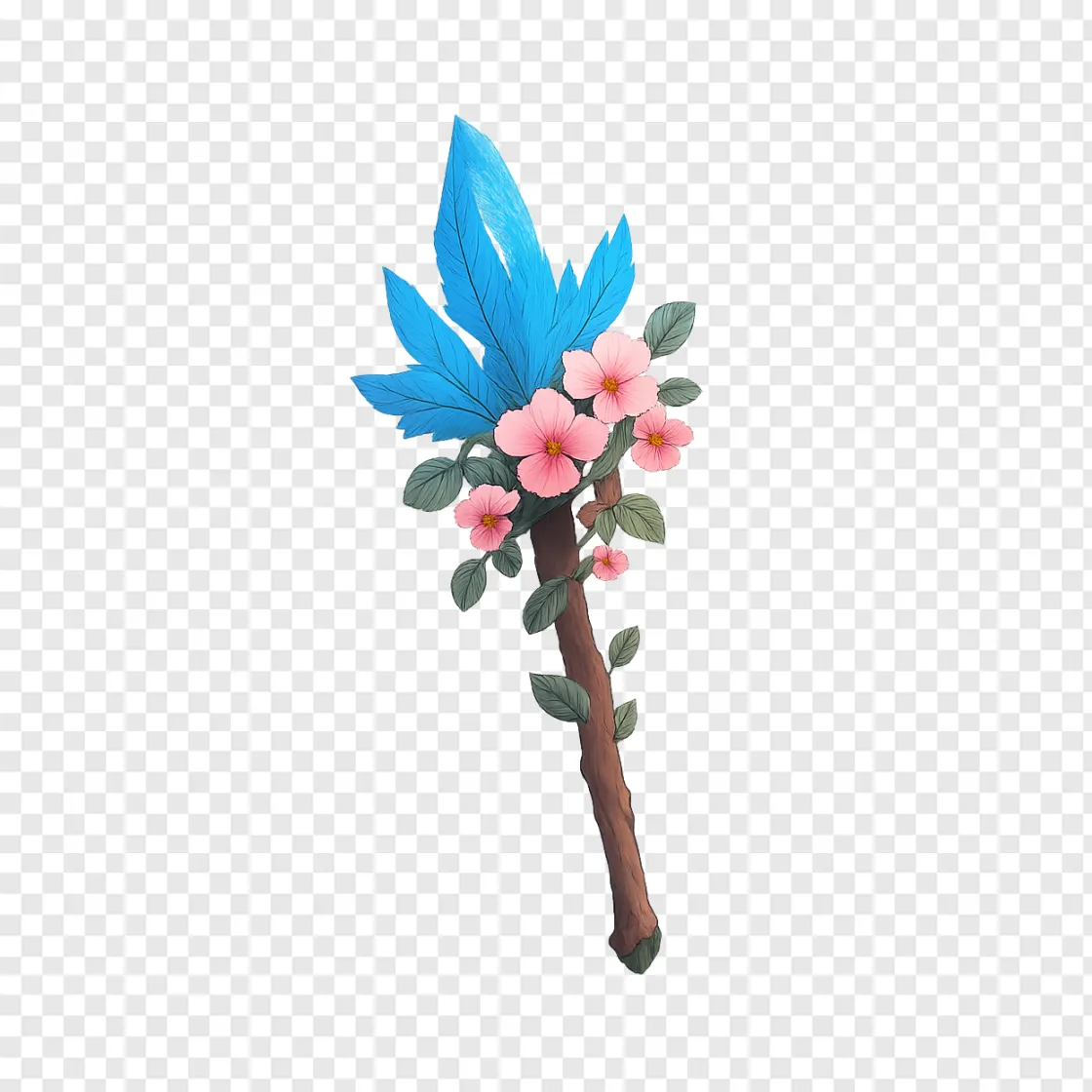 Vesna Spring Magic Staff PNG Design