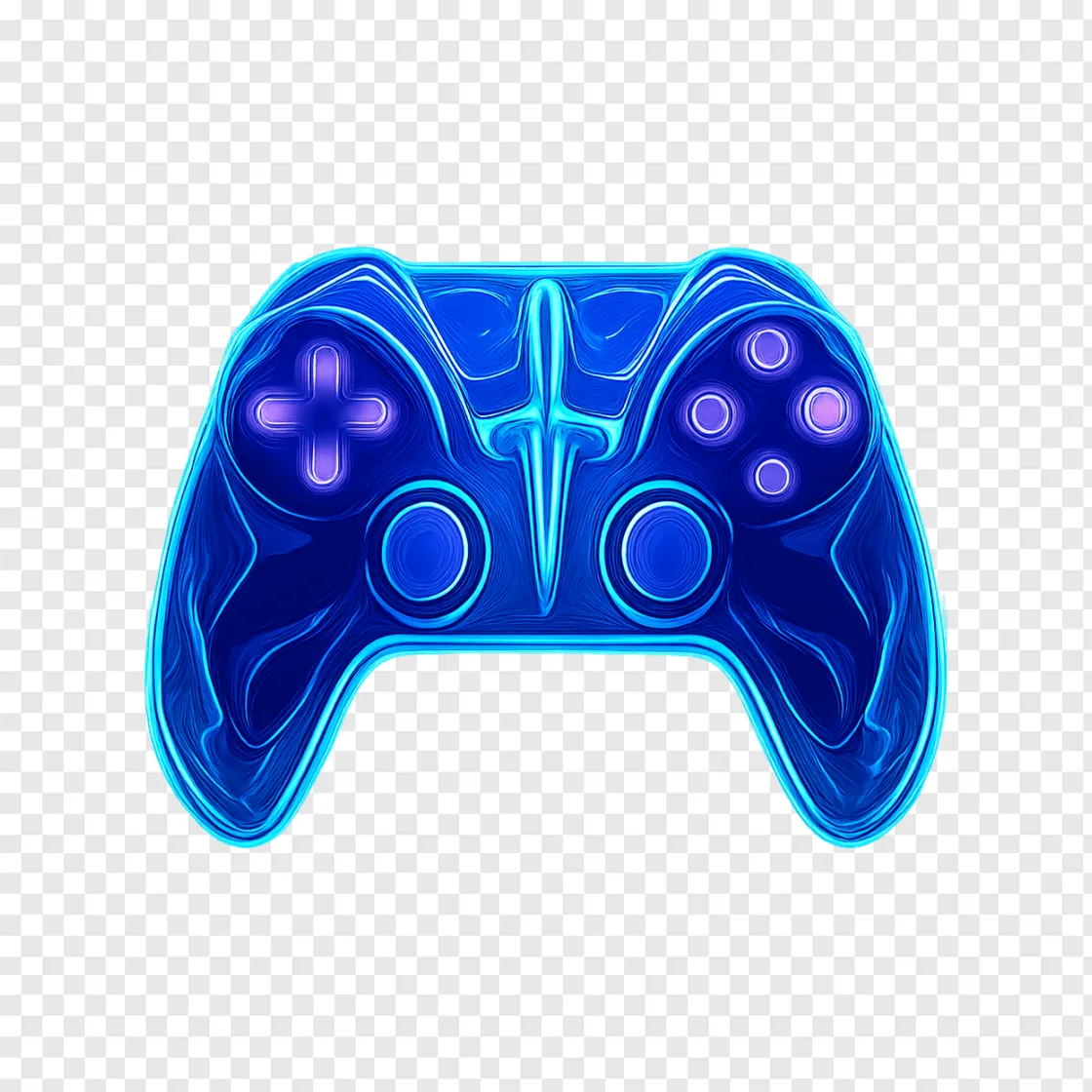 Futuristic Gaming Controller PNG Transparent Background