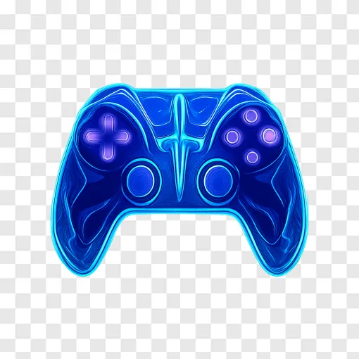 Futuristic Gaming Controller PNG Transparent Background