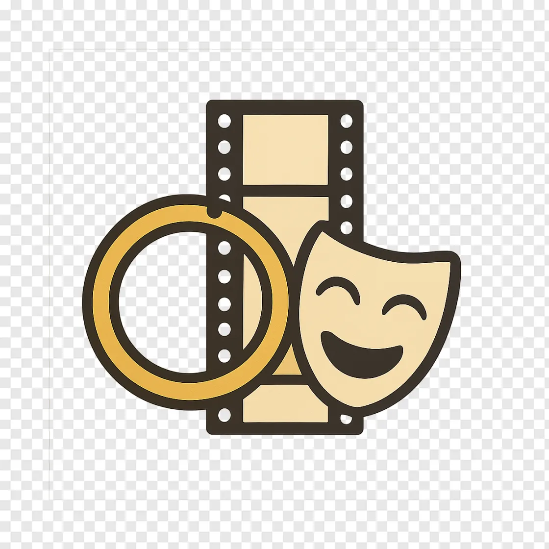 Comedy Movie Reel PNG Transparent Image