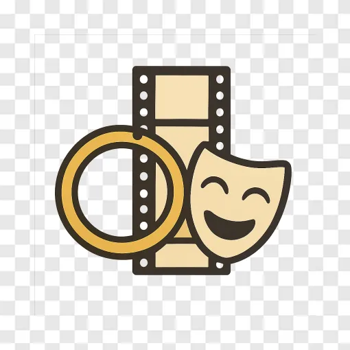 Comedy Movie Reel PNG Transparent Image