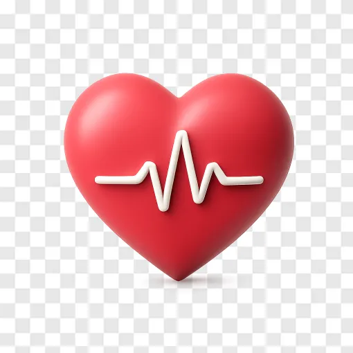 Heart Health And Stress Medical Graphic PNG