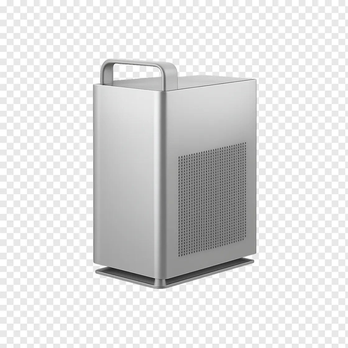 Modern Silver Workstation Desktop Computer PNG