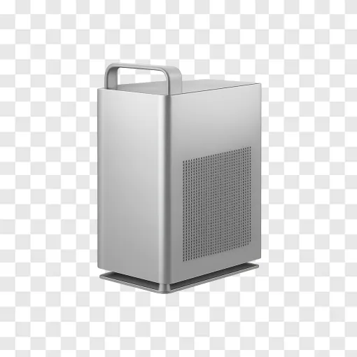 Modern Silver Workstation Desktop Computer PNG