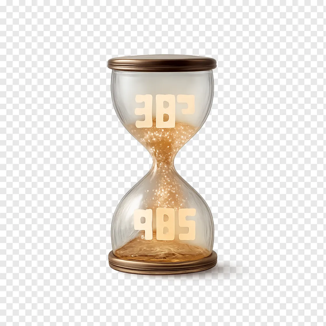 Vintage Hourglass PNG Transparent Background
