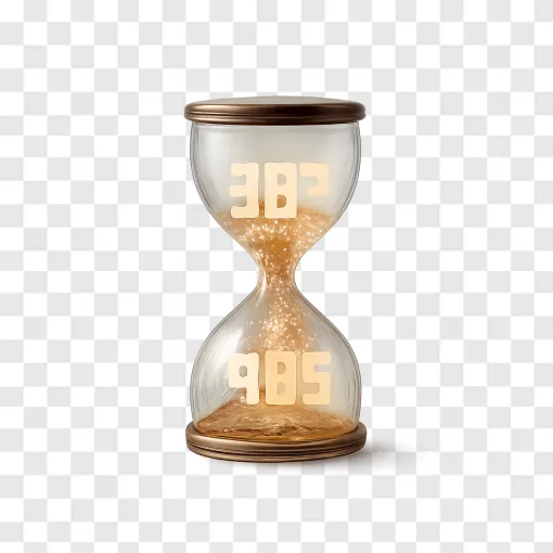 Vintage Hourglass PNG Transparent Background