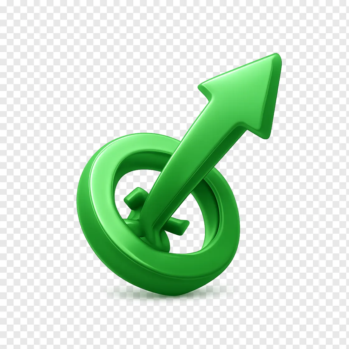 Stock Market Upward Trend Chart PNG Transparent Image