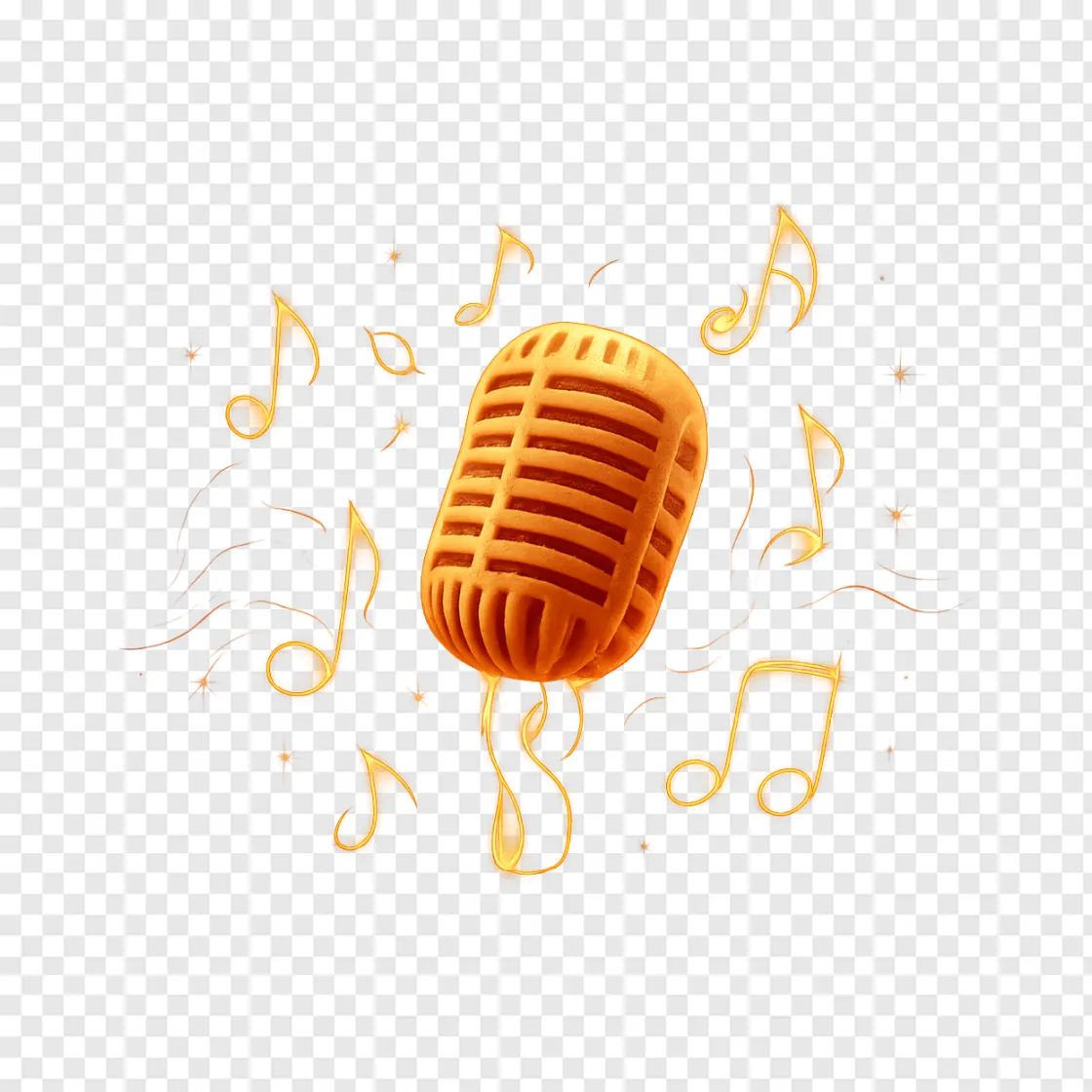 Music Microphone PNG Transparent Image