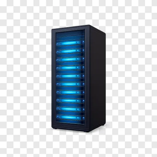 Data Center Server Rack PNG Transparent Background