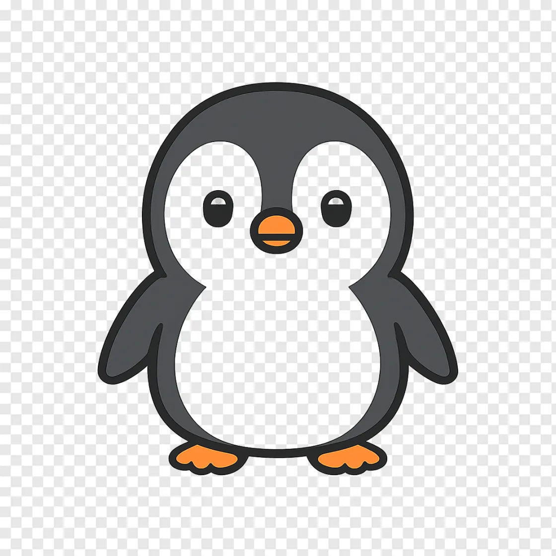 Cute Penguin PNG Image For Creative Designs