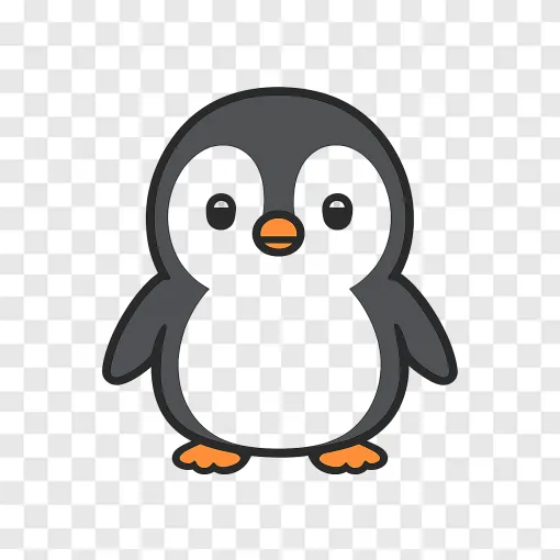 Cute Penguin PNG Image For Creative Designs