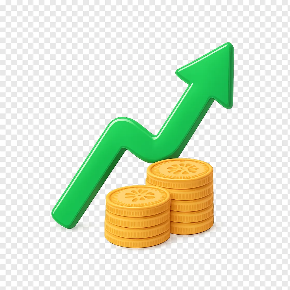 Stock Market Arrow PNG Image For Financial Design