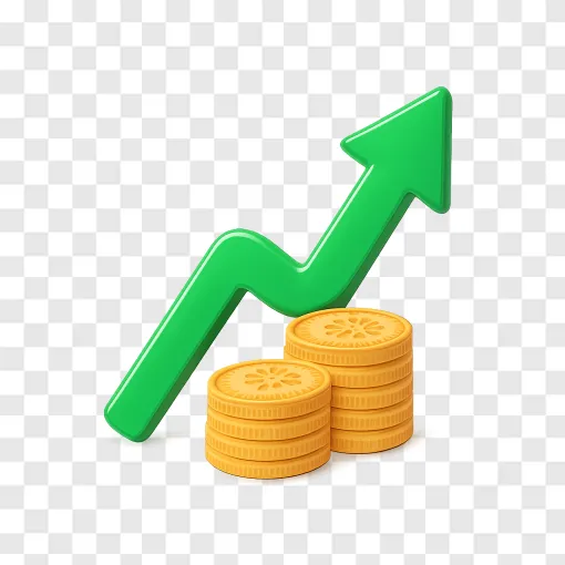 Stock Market Arrow PNG Image For Financial Design
