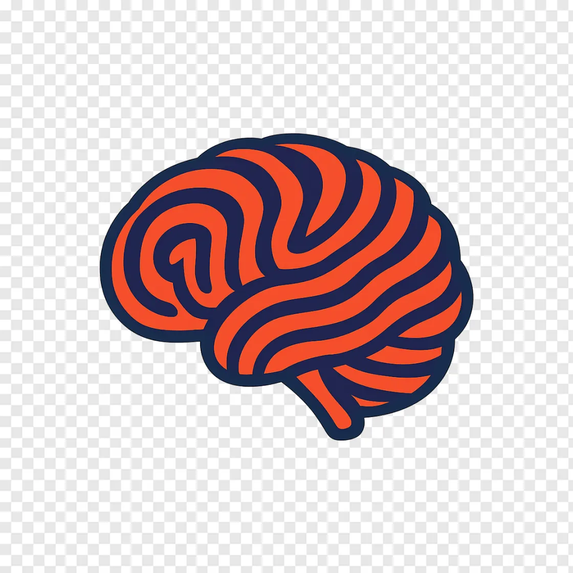Optical Illusion Brain PNG Image With Transparent Background