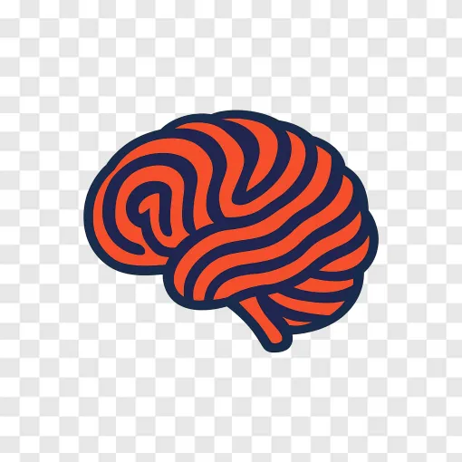 Optical Illusion Brain PNG Image With Transparent Background