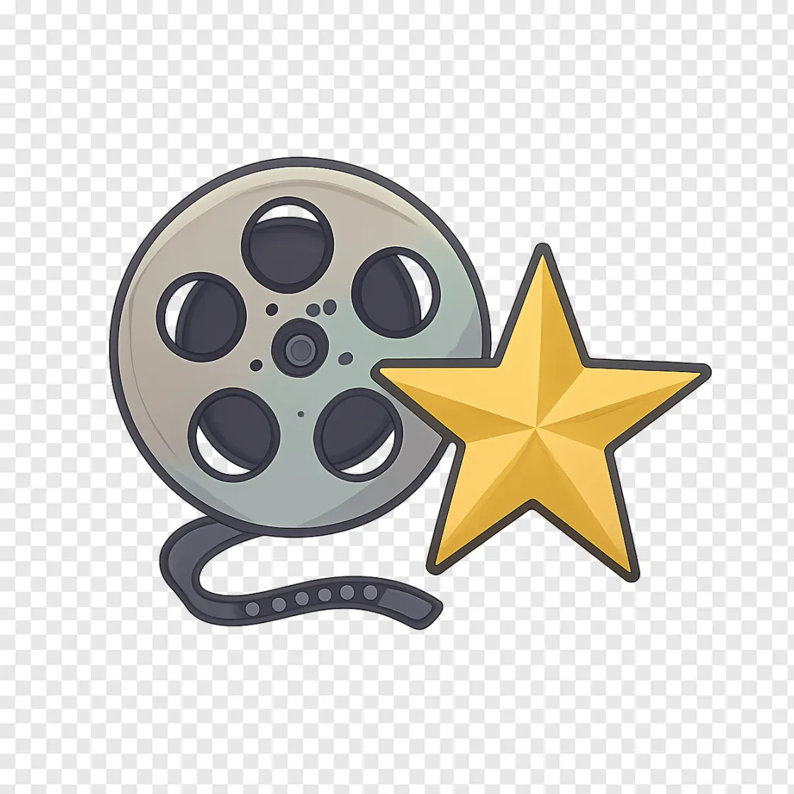 Cinema Film Reel PNG Transparent Graphic