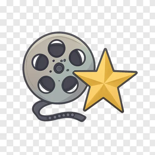 Cinema Film Reel PNG Transparent Graphic