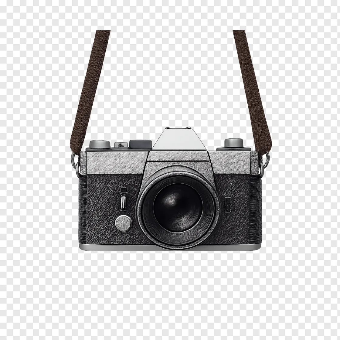 Vintage Film Camera PNG Transparent Background