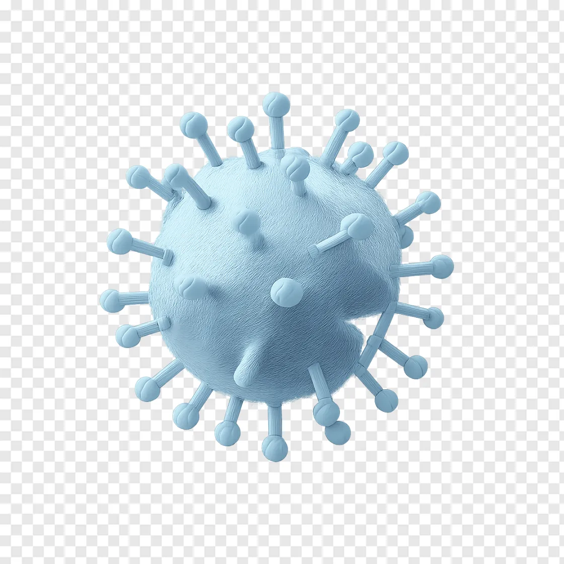Medical Virus Cell PNG Image For Health Design