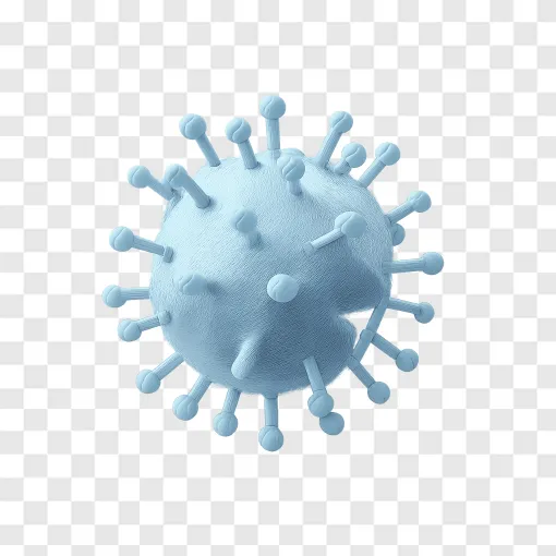 Medical Virus Cell PNG Image For Health Design
