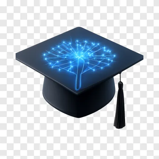 AI Education Graduation Cap PNG