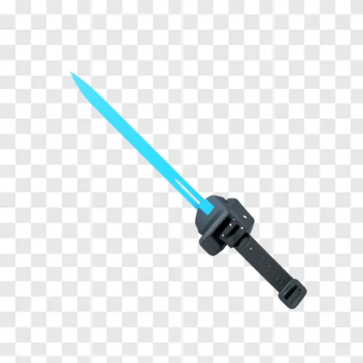 Futuristic Sci-Fi Energy Sword PNG Royalty-Free