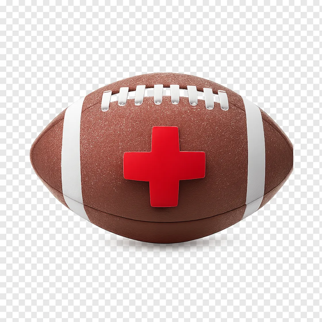 American Football Injury PNG Transparent Background