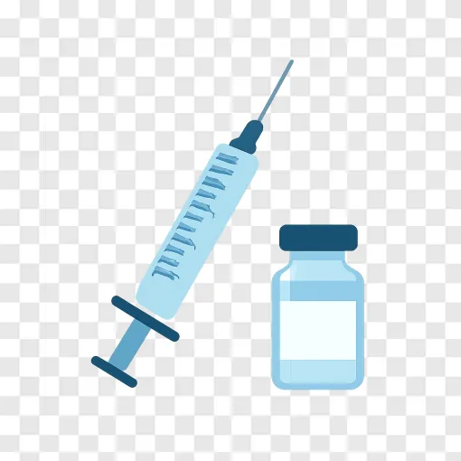 Vaccine Medical Syringe PNG Transparent Background