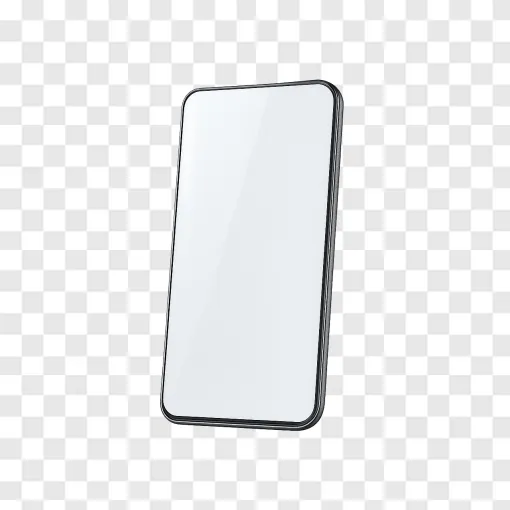 Futuristic Bezel-Less Smartphone PNG For Tech Designs