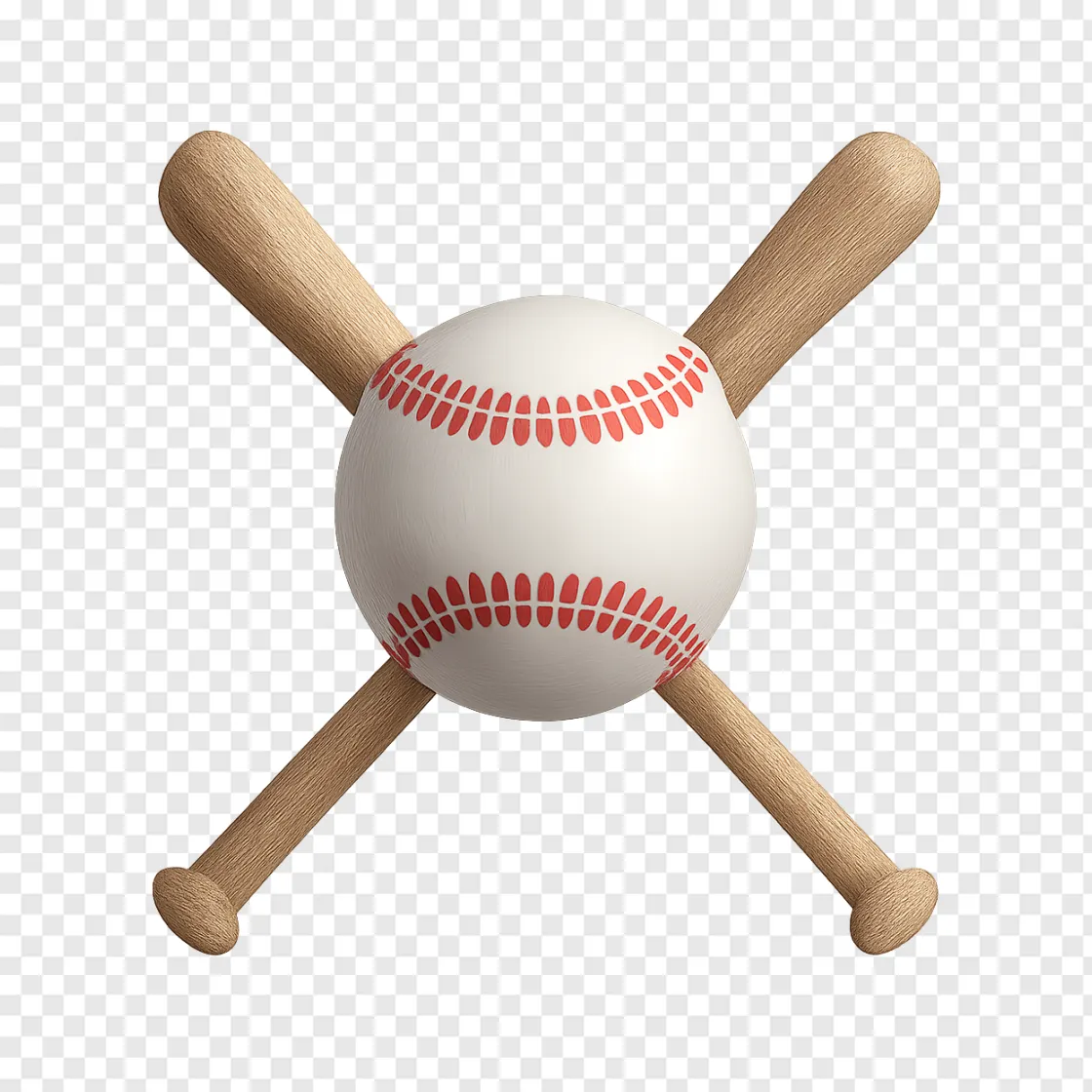 Baseball And Bats PNG Transparent Image