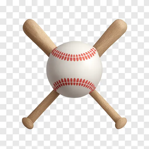 Baseball And Bats PNG Transparent Image