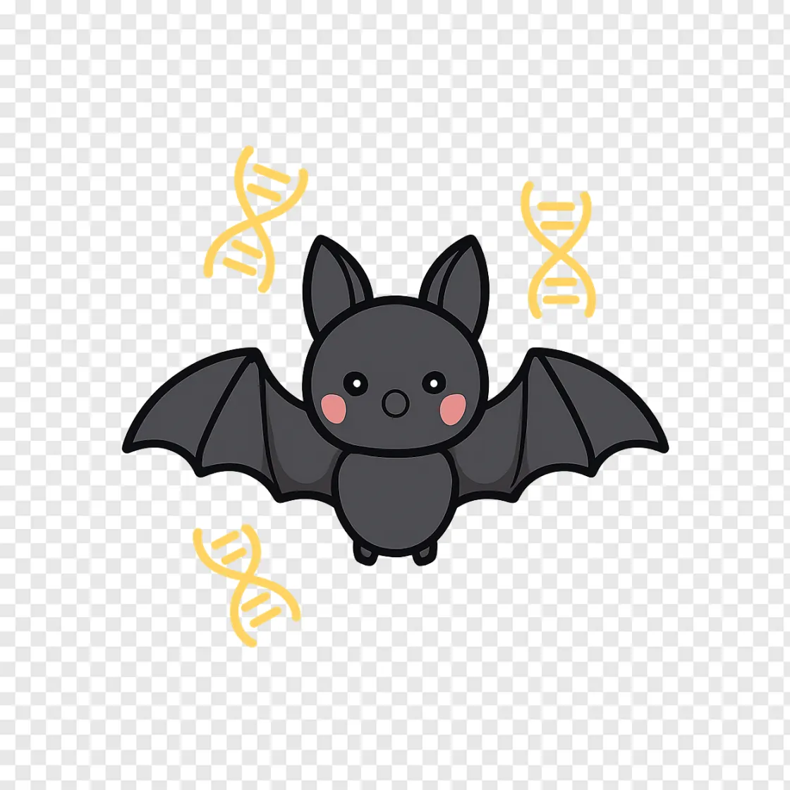 Bat DNA And Longevity Scientific Vector PNG