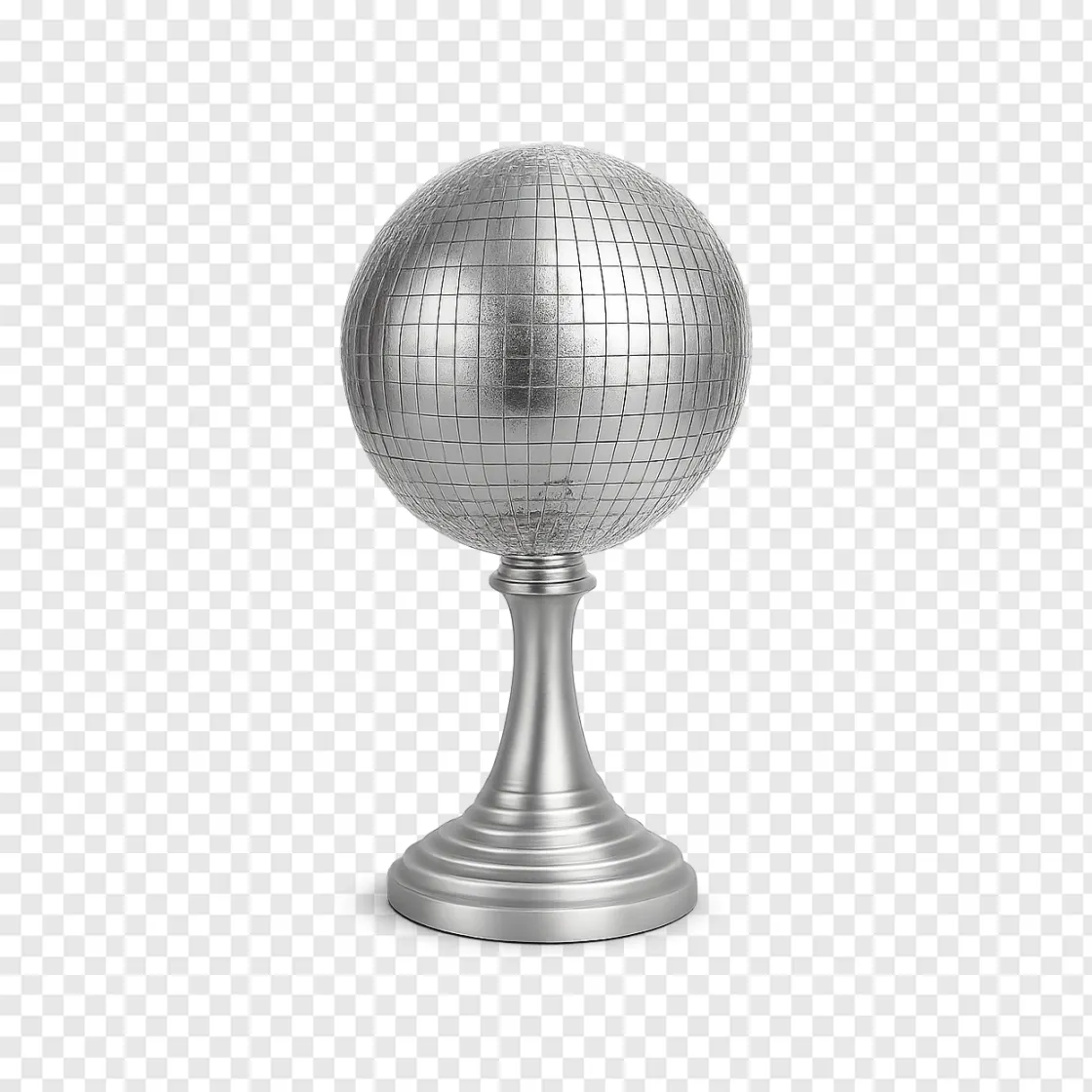 Mirror Ball Trophy PNG Transparent Background