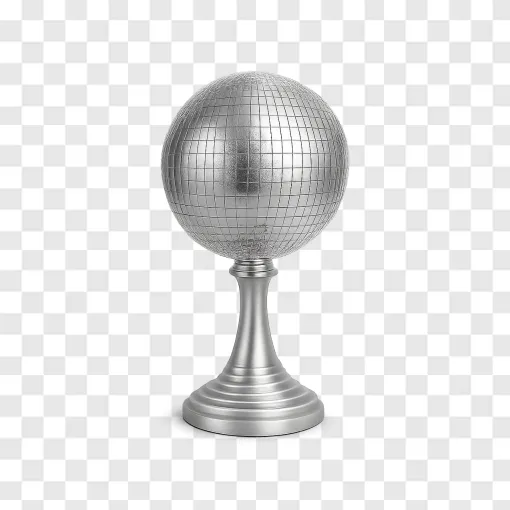 Mirror Ball Trophy PNG Transparent Background