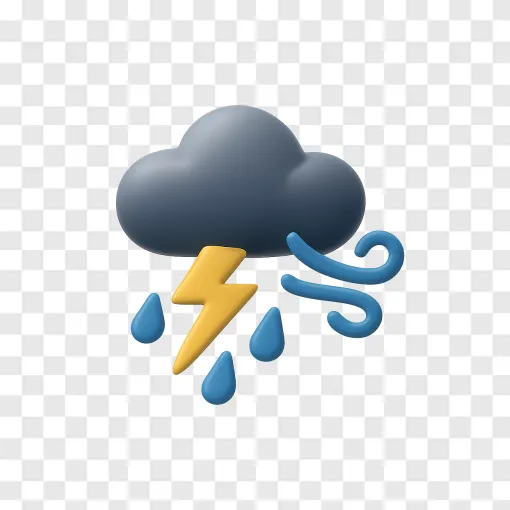 Severe Weather Storm PNG Transparent Image