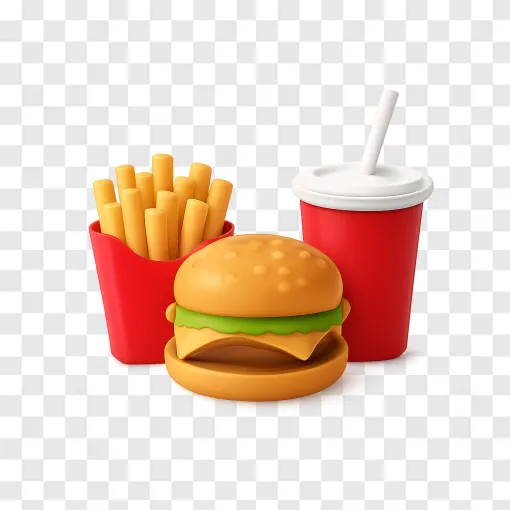 Fast Food And Junk Food PNG Image For Healthy Diet Projects