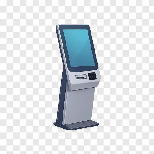 Modern Fast Food Kiosk PNG Icon