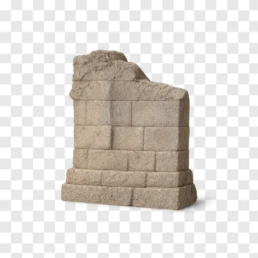 Ancient Stone Wall PNG Transparent Background