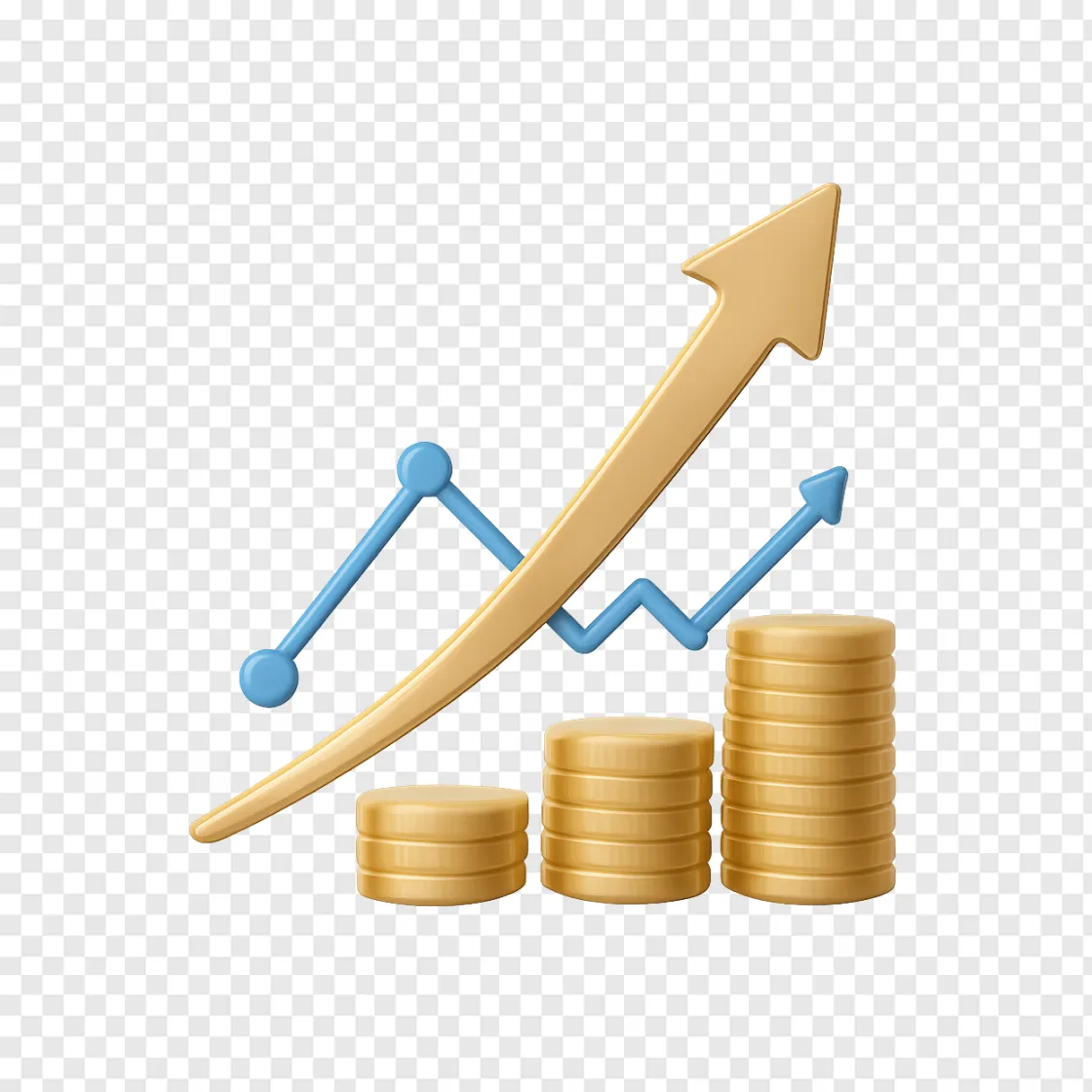 Stock Market Growth PNG Image