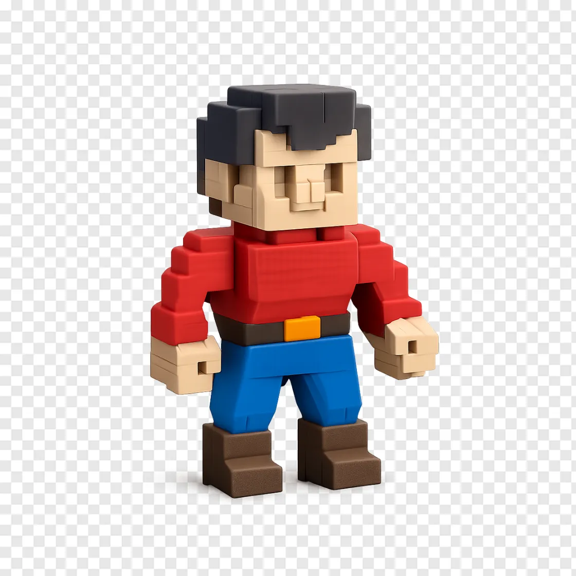 Minecraft Toy PNG Pixel Art Graphic