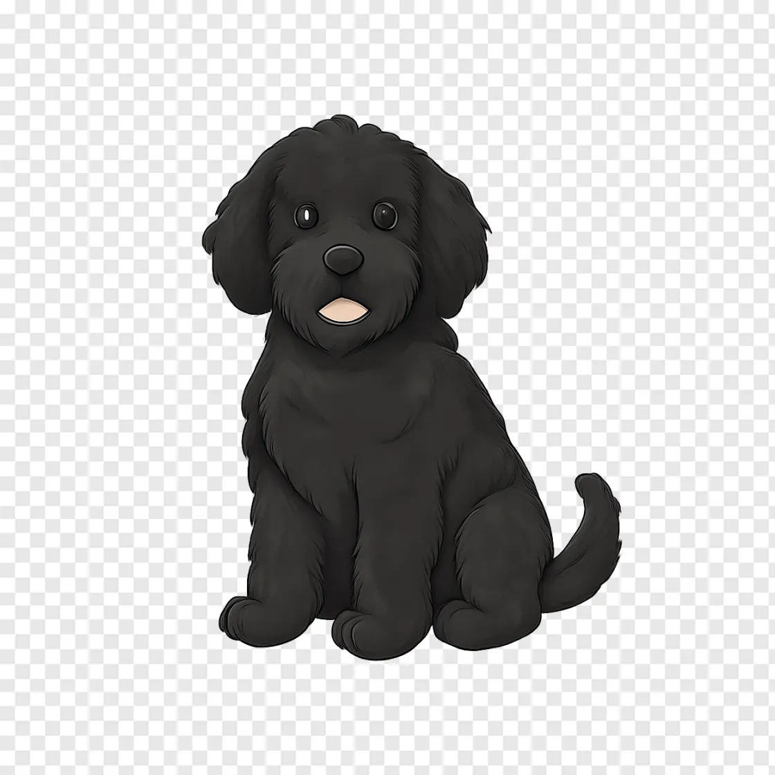 Portuguese Water Dog PNG Vector Graphic